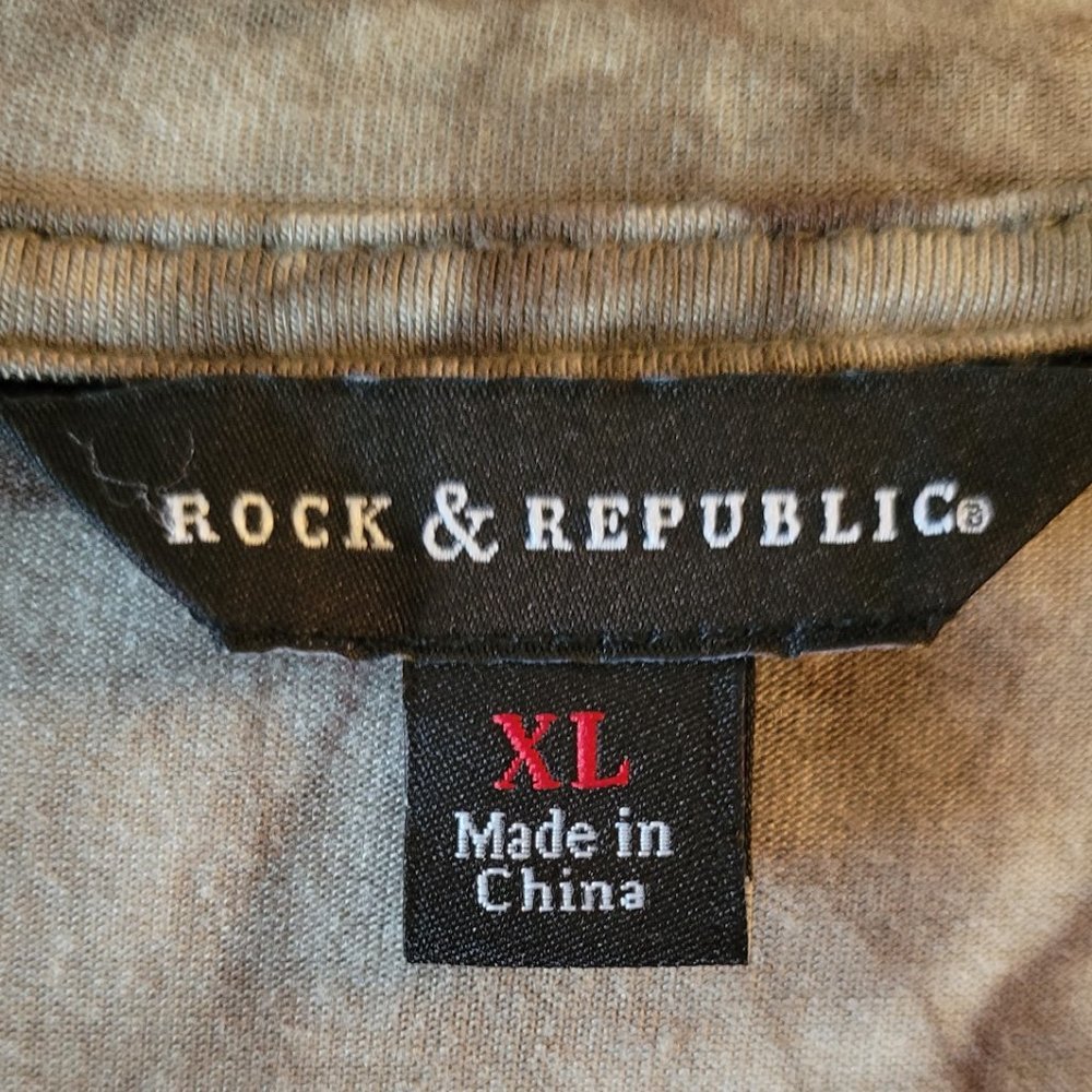 Rock & Republic Rocker Type Shirt Size XL - Picture 4 of 7